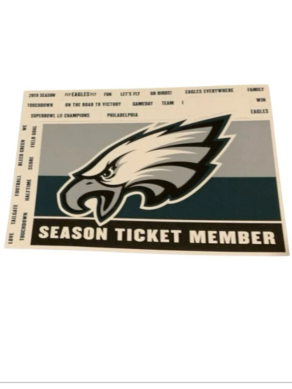 NFL 2019 Philadelphia Eagles Season Ticket Holder Only Magnets Set 5”H x 7” W
